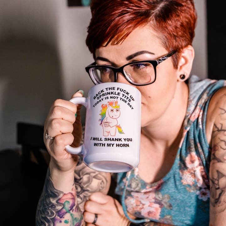 Fuzzy Loon Designs – Engroshandel Kaffekrus – Vulgært Unicorn Kaffekrus2