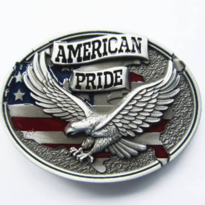 SimpleNGreat - Wholesale Belt buckle – Men's - American Pride Eagle Western Cowboy Belt Buckles 1616