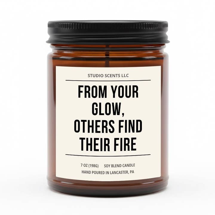 From your Glow Others find Fire - Funny Candle 7oz Soy for wholesale by Studio Scents LLC