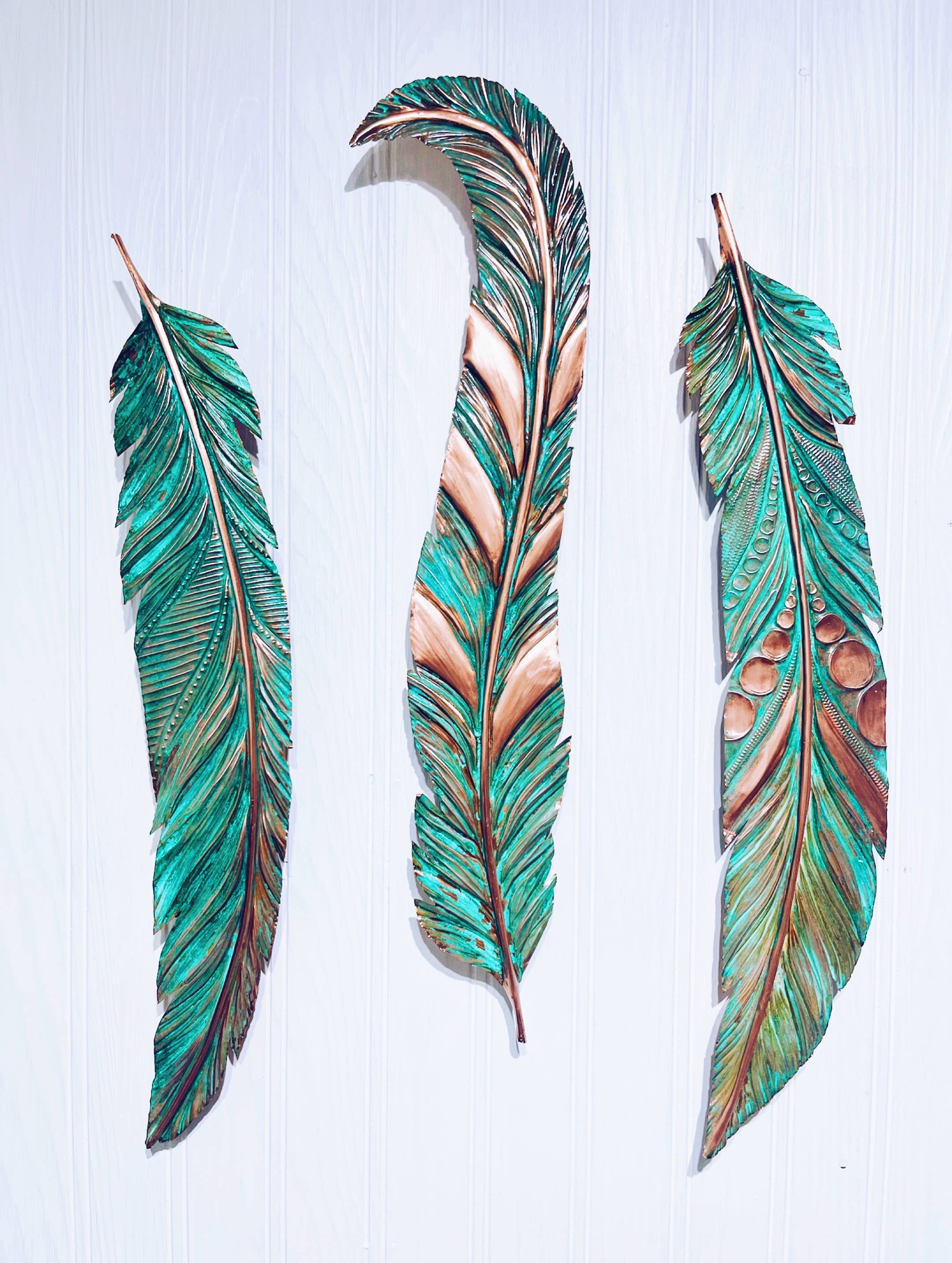 Timber Lane Studio - Wholesale Wall Accent - Giant Slim Copper Feather1