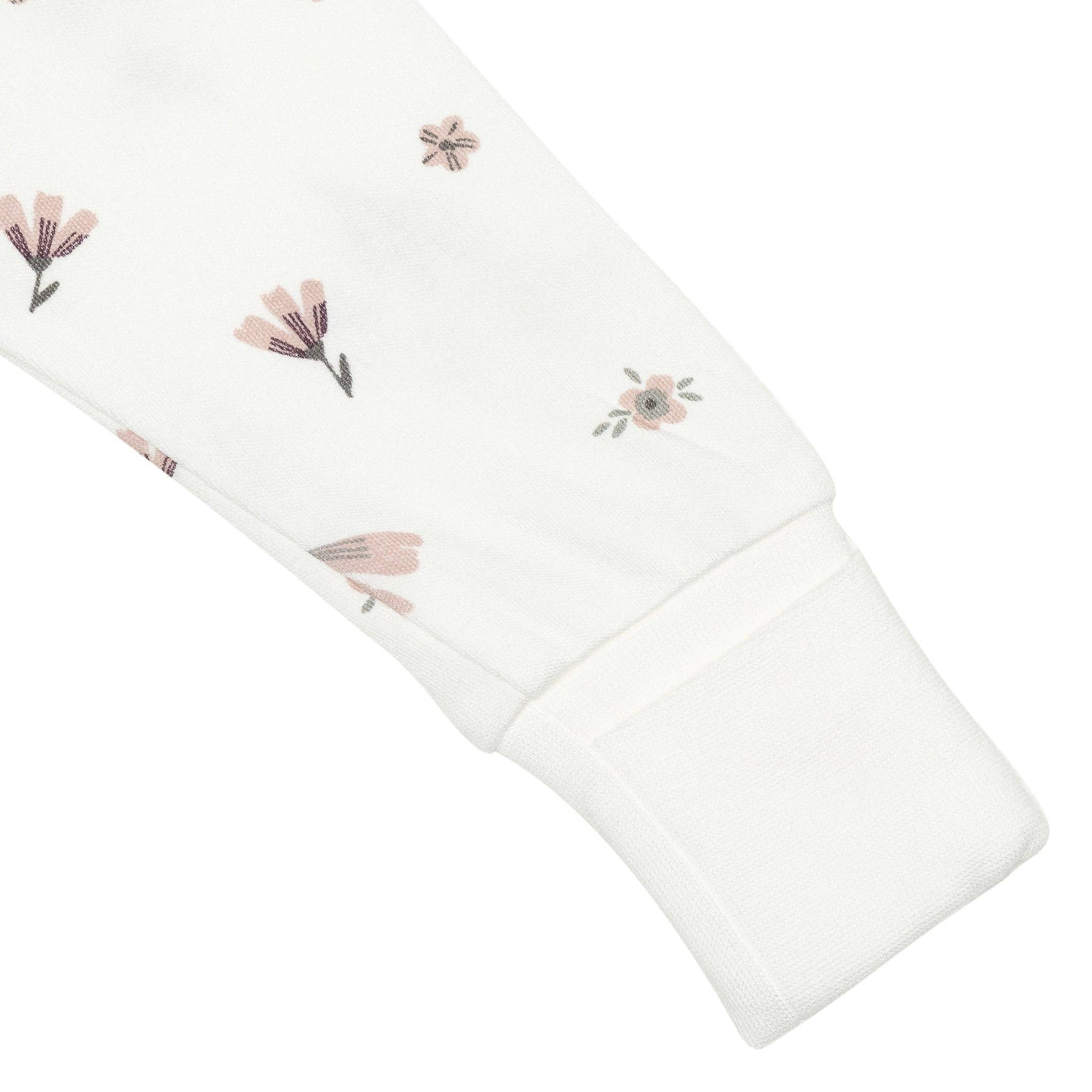 Perlimpinpin - Vente Grenouillère – bébé - Pyjama en bambou pour bébé - Fleurs aquarelle6