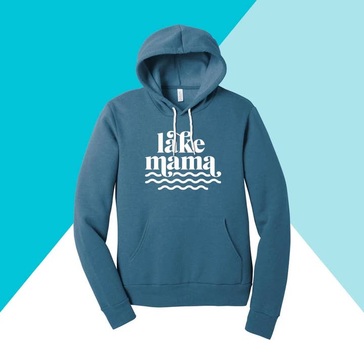 Lake Mama Sommarcamping Unisex Hoodie för wholesale av North Owl Apparel