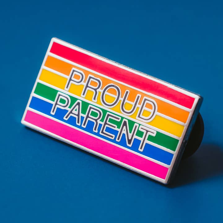LGBTQ Proud Parent Enamel Pin for wholesale by Dream Maker Pins