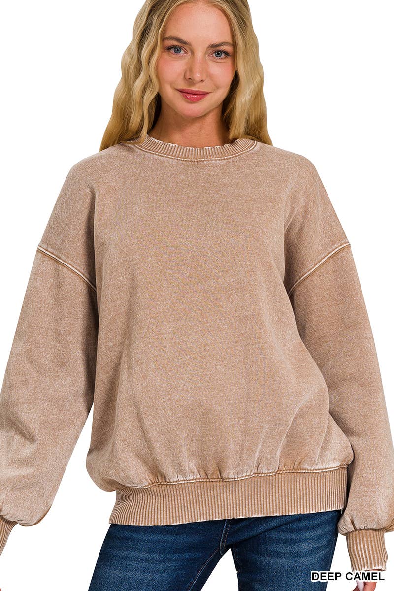 42POPS – Sweatshirt - Mulher por atacado – ',.._ Sweatshirt de Lã Polar Snow Wash16