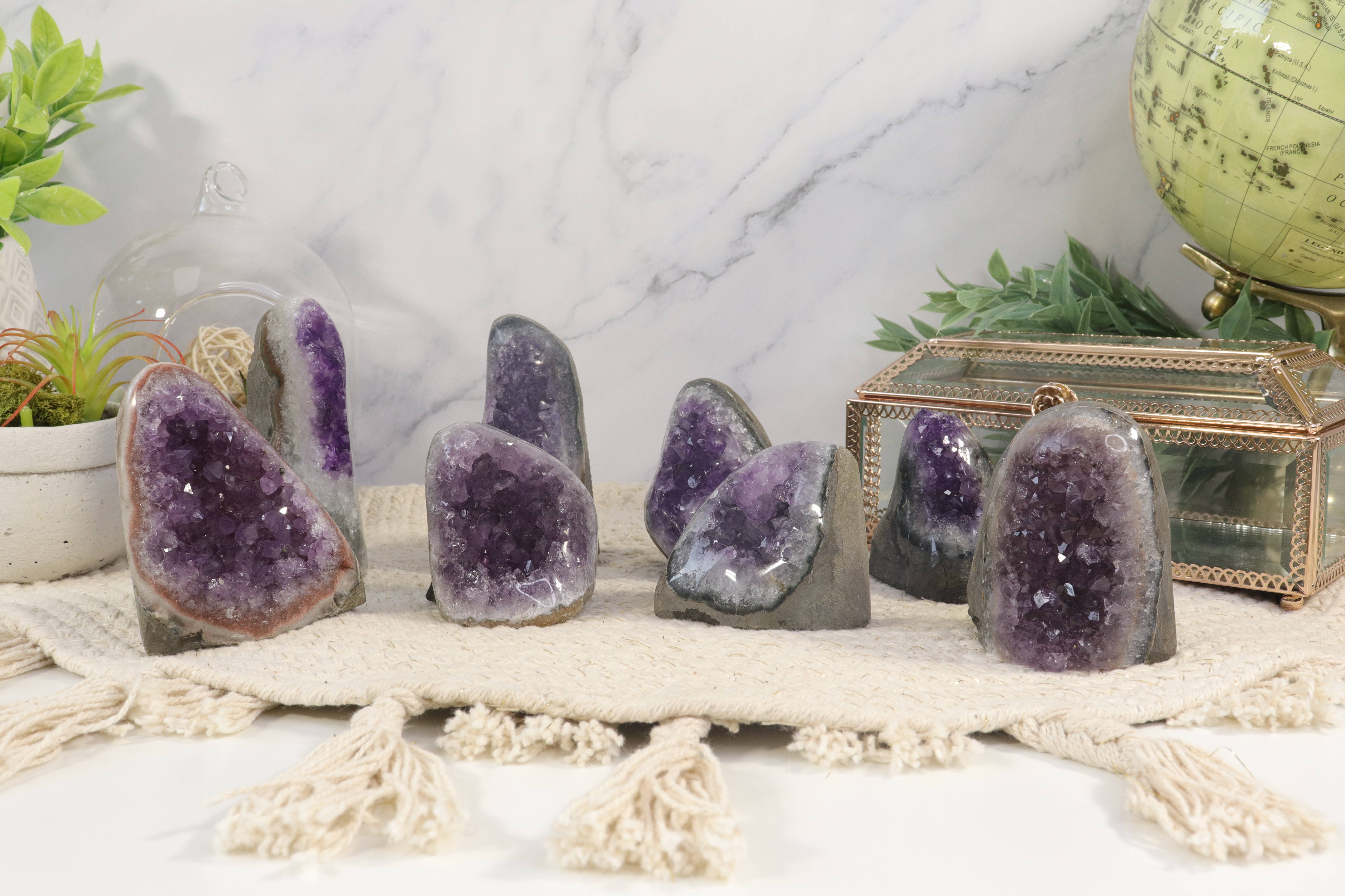 Natures Artifacts Inc - Wholesale Spiritual Stone/Crystal - Amethyst Cluster Druze Natural Decorator13