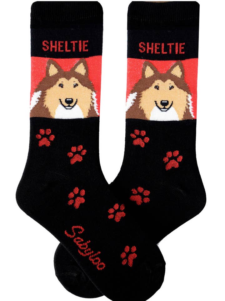 Shetland Sheepdog (Sheltie) hundstrumpor för wholesale av Sabyloo