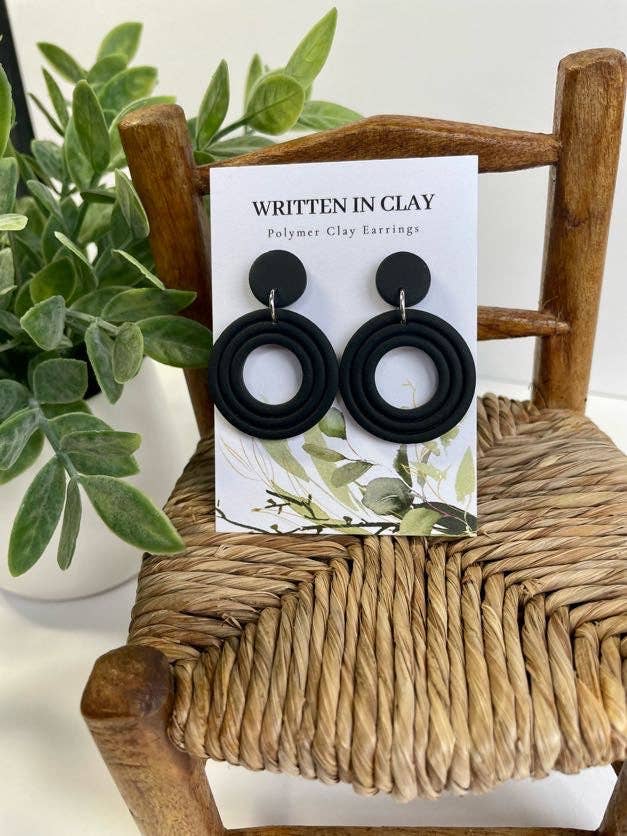 Addison Dangle in Black for wholesale by Written In Clay
