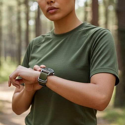 CALIBER GOURMET / CAMPCO - Wholesale Wrist Watch - Men's - 42MM Black Military Watch- 3 Nato Military Straps 3