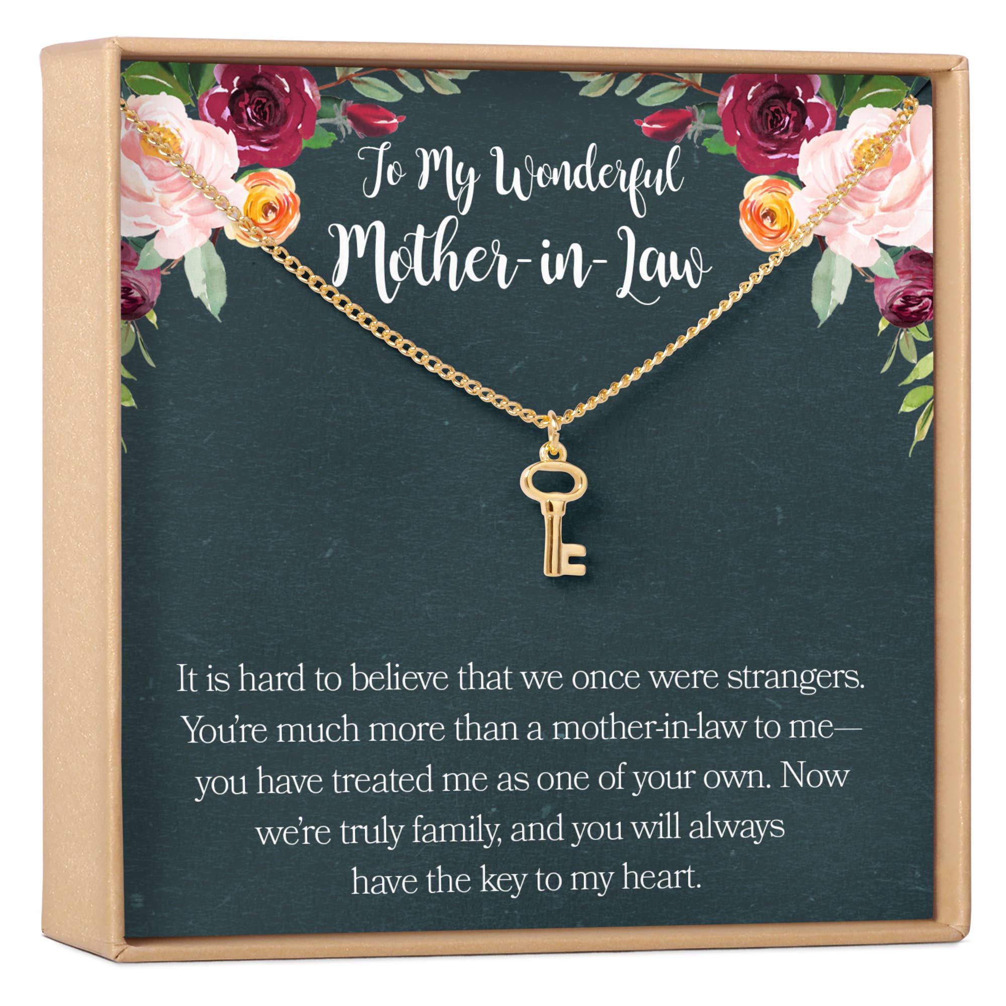 Gold Mother-in-Law Key Necklace for wholesale on Faire0