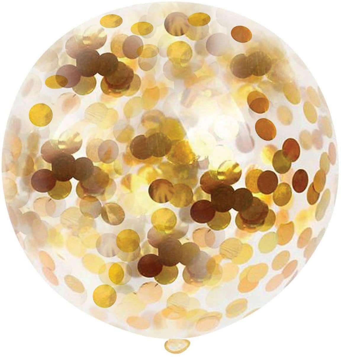 Ellie's Party Supply - Wholesale Balloon - Giant Metallic Gold Confetti Balloons (36")