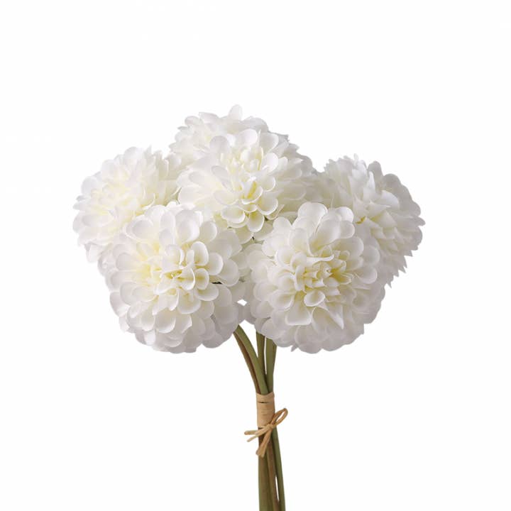 Decorative white chrysanthemum flower h40cm for wholesale by AULICA