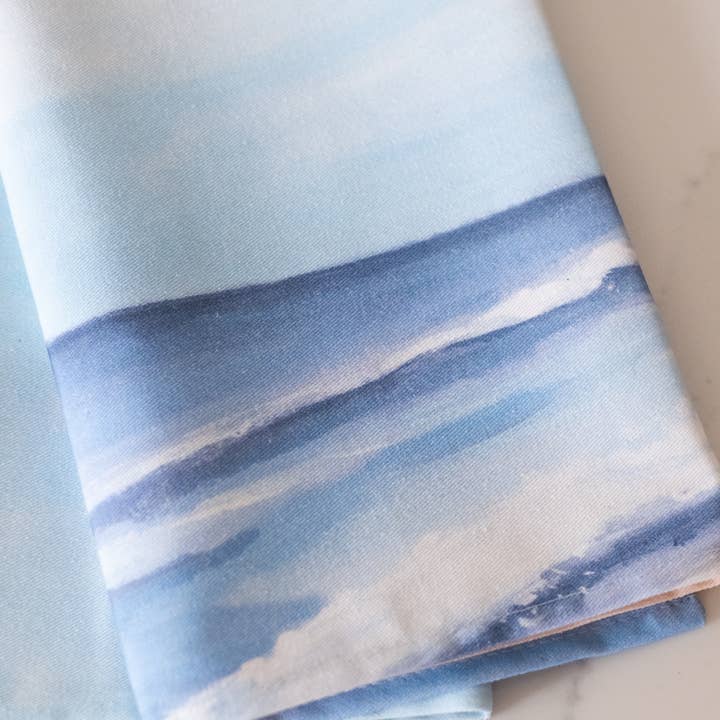 Jessica Frasz Studio - Wholesale Tea Towel - Ocean coastal decor tea towel