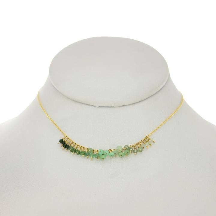 Giungla verde — quarzo verde, apatite, opale, crisoprasio, peridoto, prenite per la vendita all'ingrosso da parte di Rafia