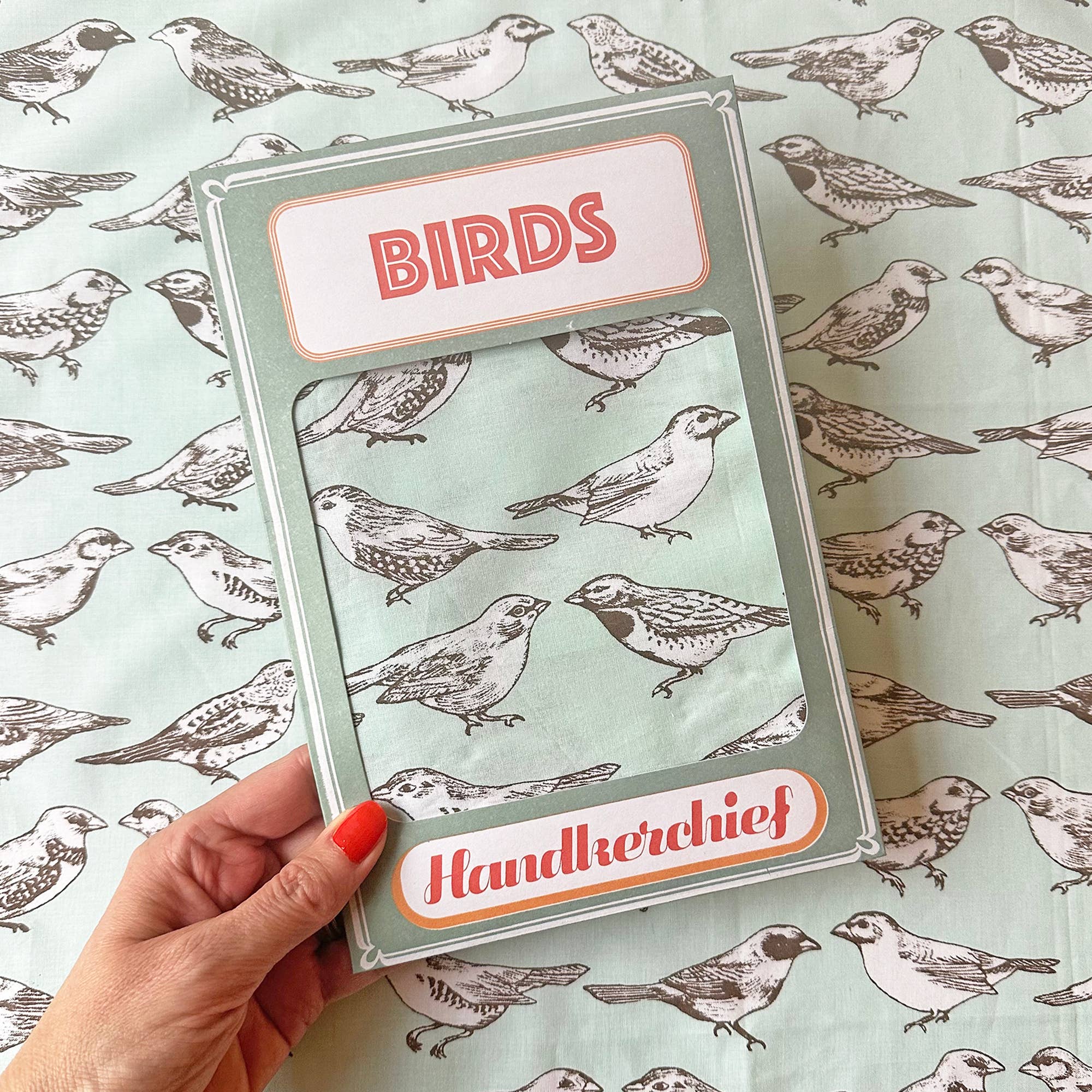 Sukie – wholesale Handkerchief – Unisex – Blue Birds Handkerchief Pocket Square Bandana2