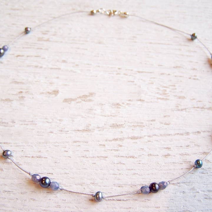 Jo Bird Jewelry - Wholesale Beaded/Pearl Necklace - Knotted Pearl Necklace - Pearl Lei2