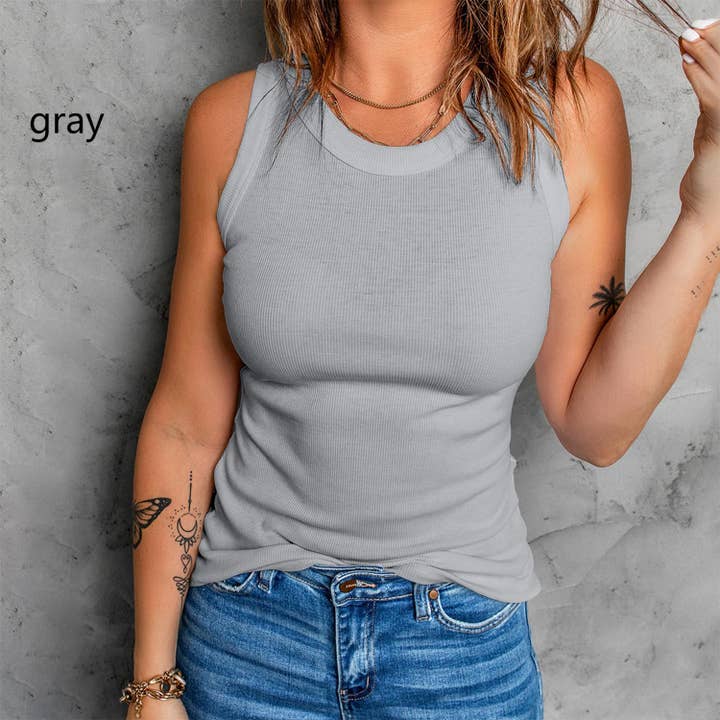 FULL TIME PURCHASE - Wholesale Tank Top - Women's - Sleeveless Basic Cami Tank Tops