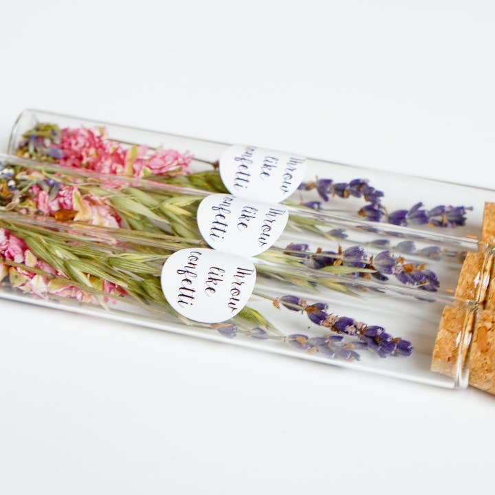 Poca Ceramics - Wholesale Dried/Pressed Flowers - Glass tube with dried flowers1
