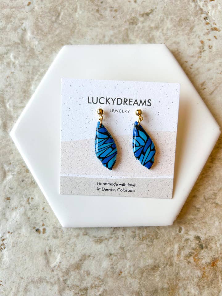 Clay Earrings- The Felicity- Hypoallergenic- Lightweight - Handmade- Statement Jewelry1 for wholesale by LuckyDreams