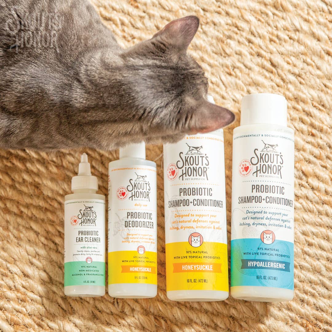Pet Palette Distribution - Wholesale Pet Cleaning Supplies - Skout's Honor Cat Probiotic Ear Cleaner 4oz5