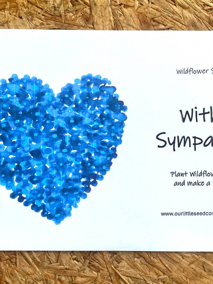 Sobre de semillas de flores silvestres - Con simpatía (paquete de 6) para venta al por mayor de Our Little Seed Company