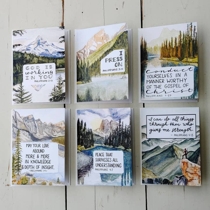 Philippians Note Card Set for wholesale by She Pens Truth