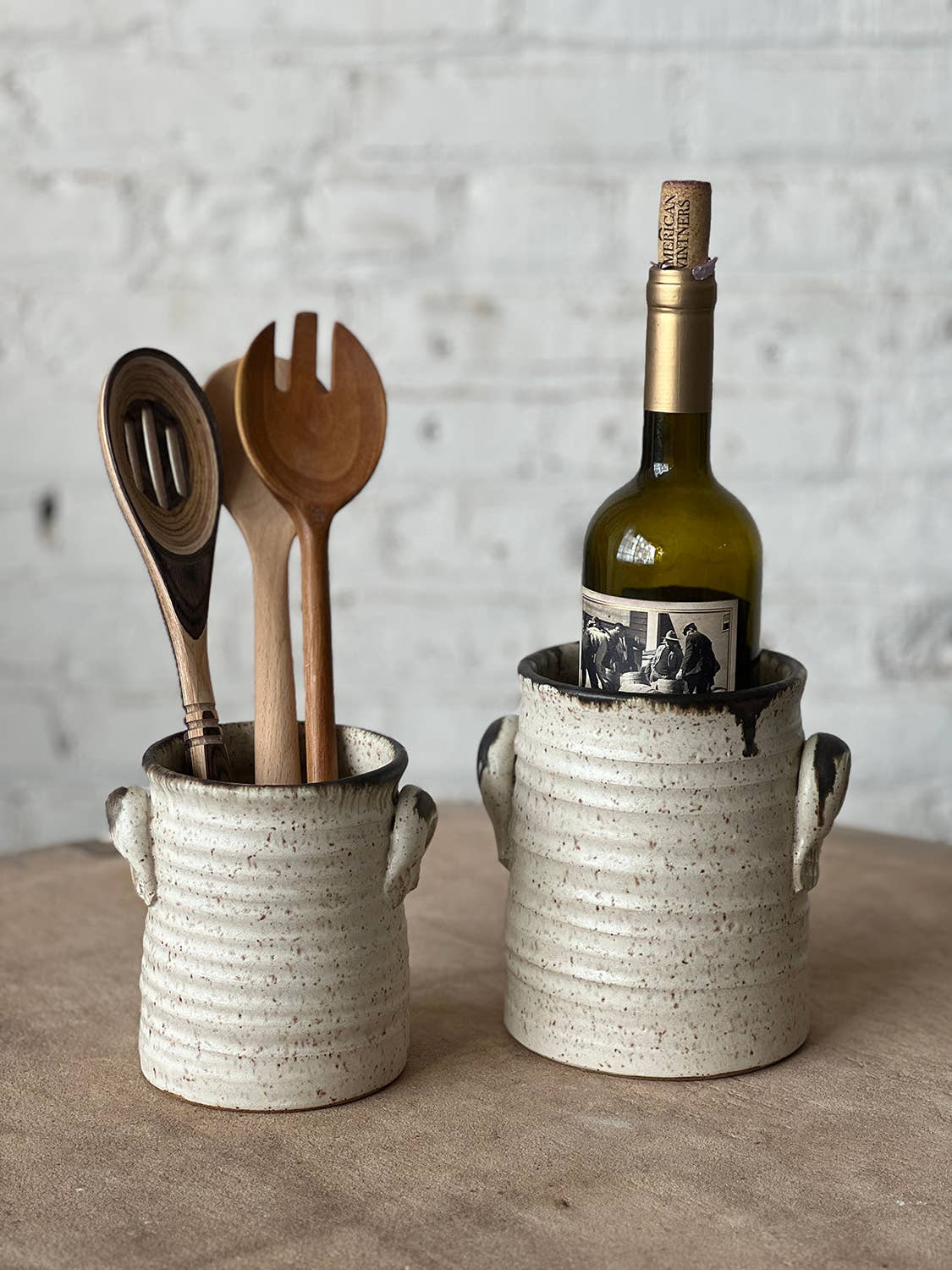 Gina DeSantis Ceramics - Vente Porte-ustensiles - Porte-ustensiles Luna0