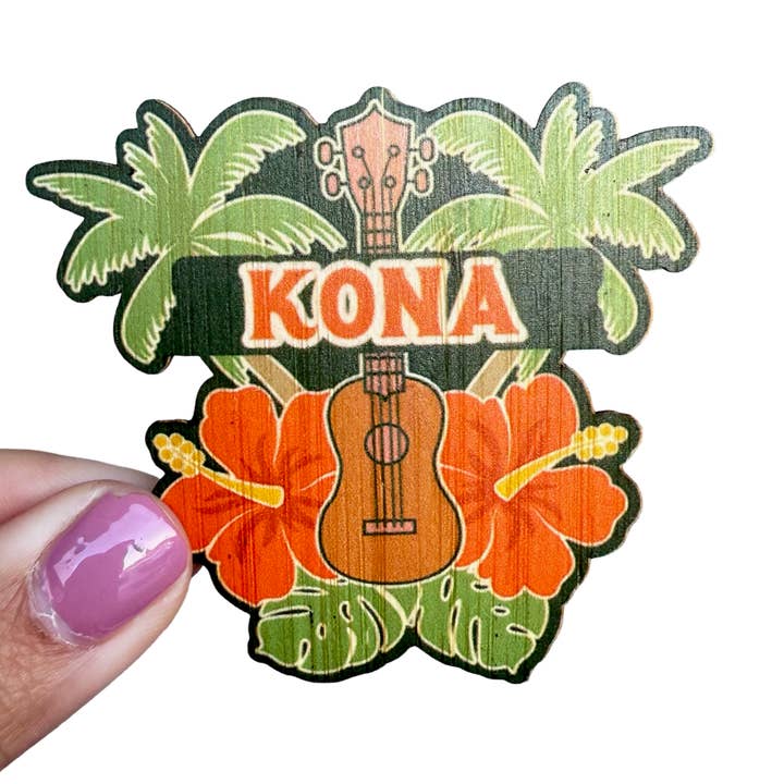 Hawaii Ukulele-KONA for wholesale by Bamboo Wood Stickers