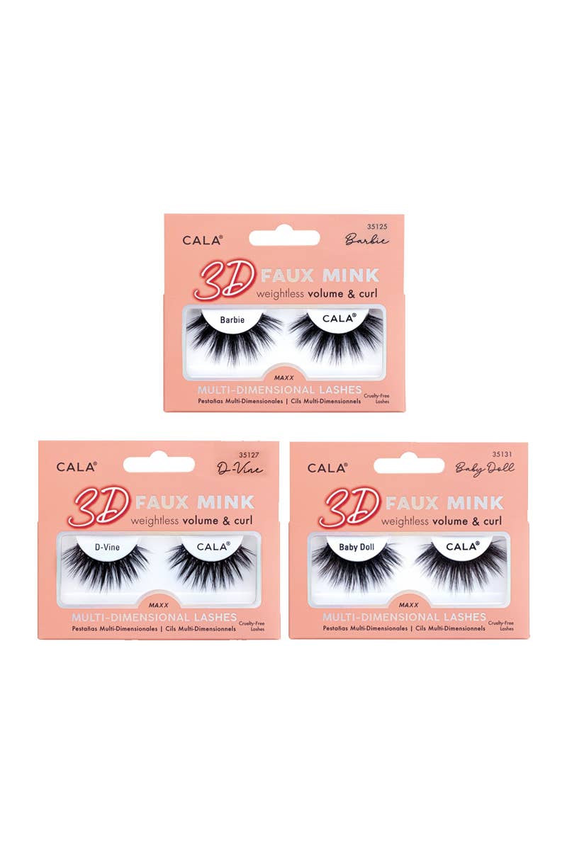 PINEAPPLE Beauty - Vente Faux cils - CALA 35000 Présentoir de 72 paires de cils 3D en faux vison4