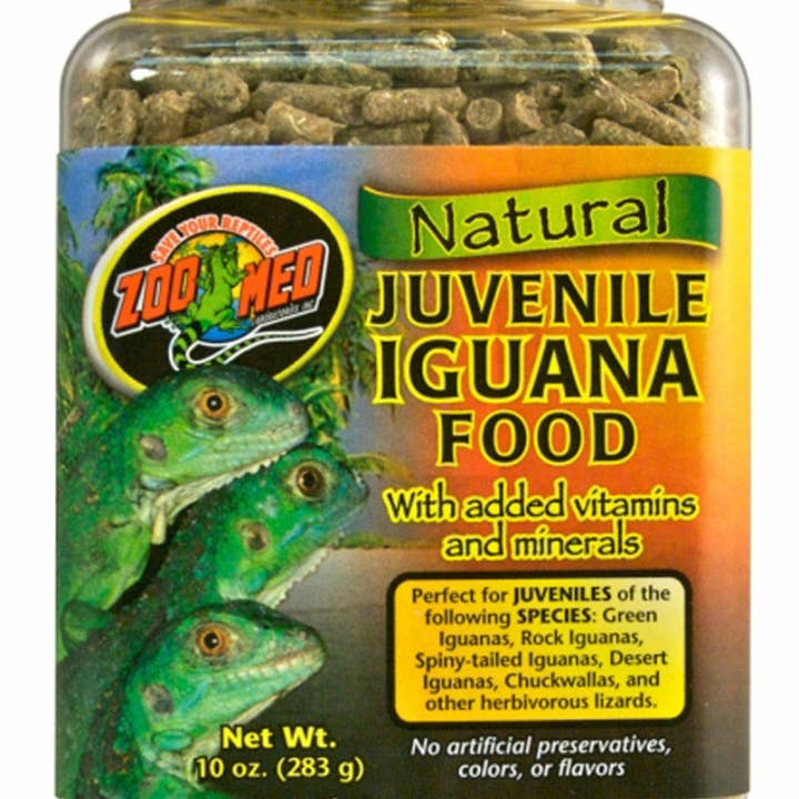 Petdropshipper - Wholesale Pet Food - Not Cat/Dog - Zoo Med All Natural Juvenile Iguana Dry Food 1ea/10 oz