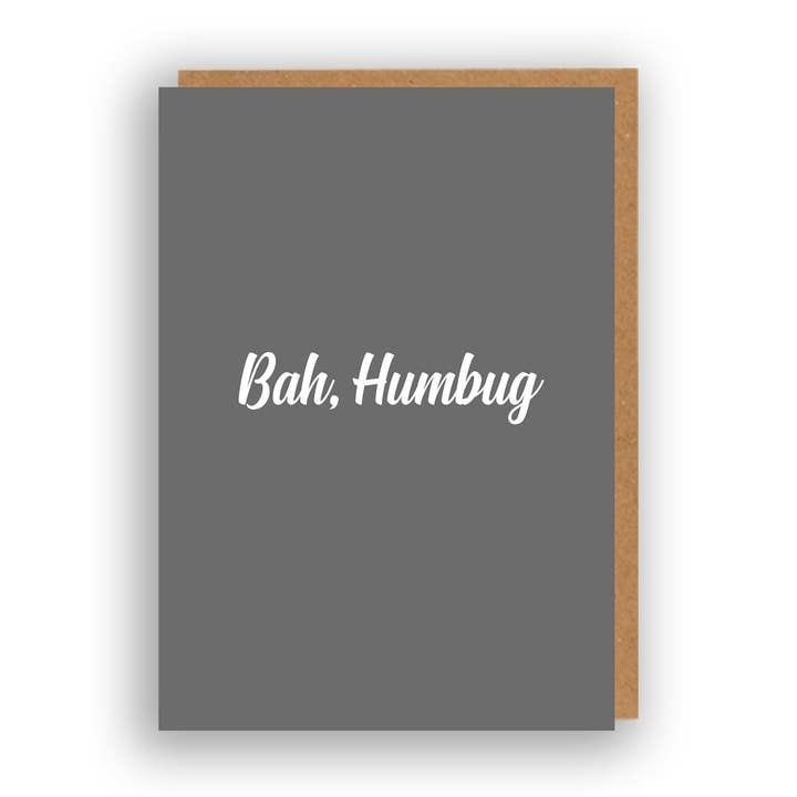 Bah Humbug for wholesale by The Sweary Card Co