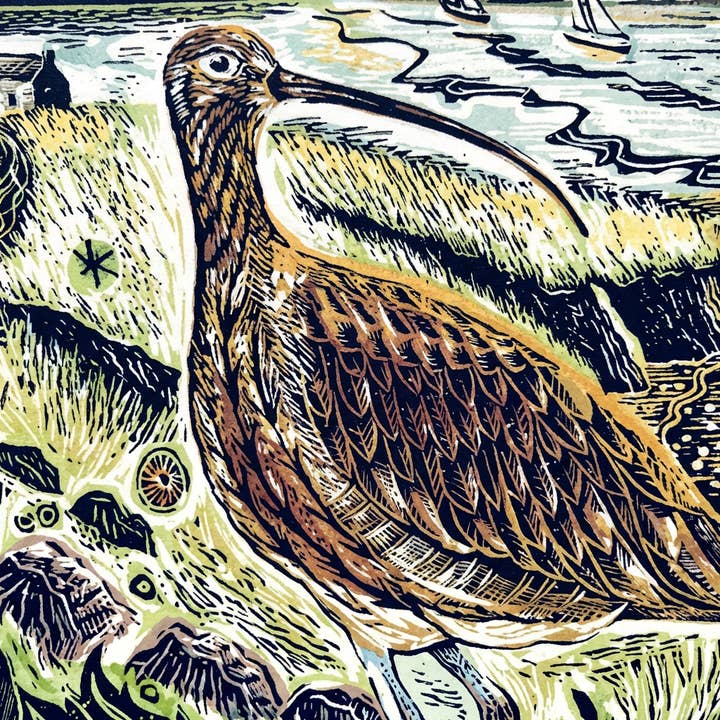 Jamie Poole – wholesale Art print – Eternal Whisperings (Curlew)
Limited Lino Print1