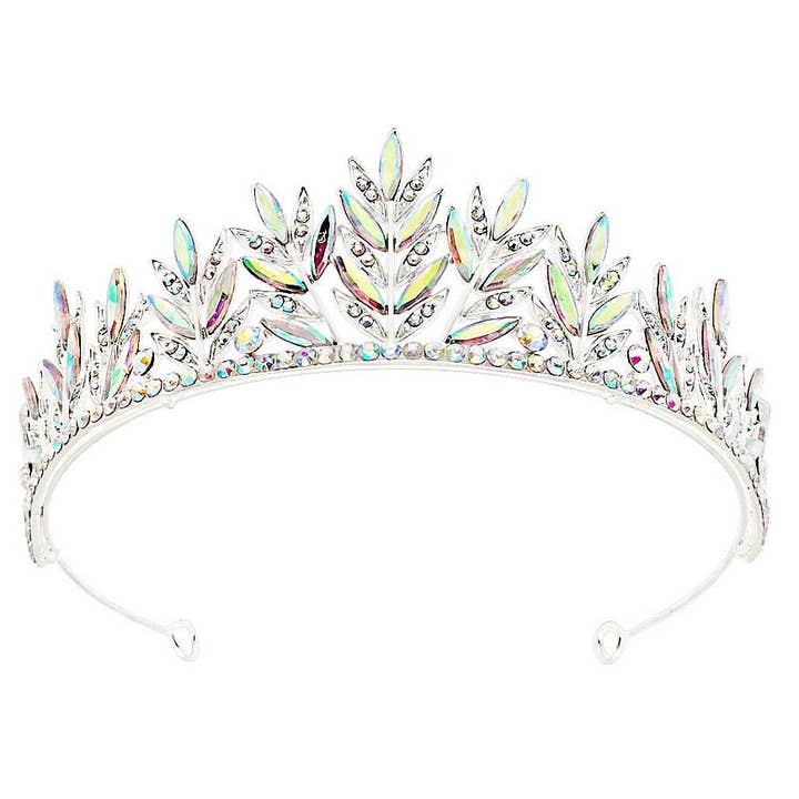 Rhinestone UP Leaves Tiara for wholesale by Diacly