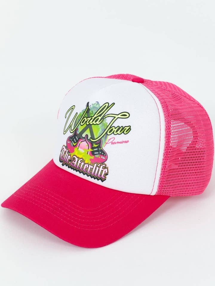 Casquette Afterlife Trucker rose fluo pour la vente par World Tour