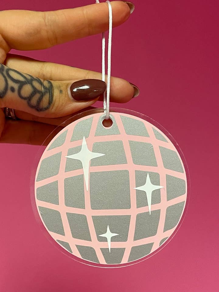 Disco ball acrylic christmas tree ornament festive decoration decor for wholesale by Buba Goods
