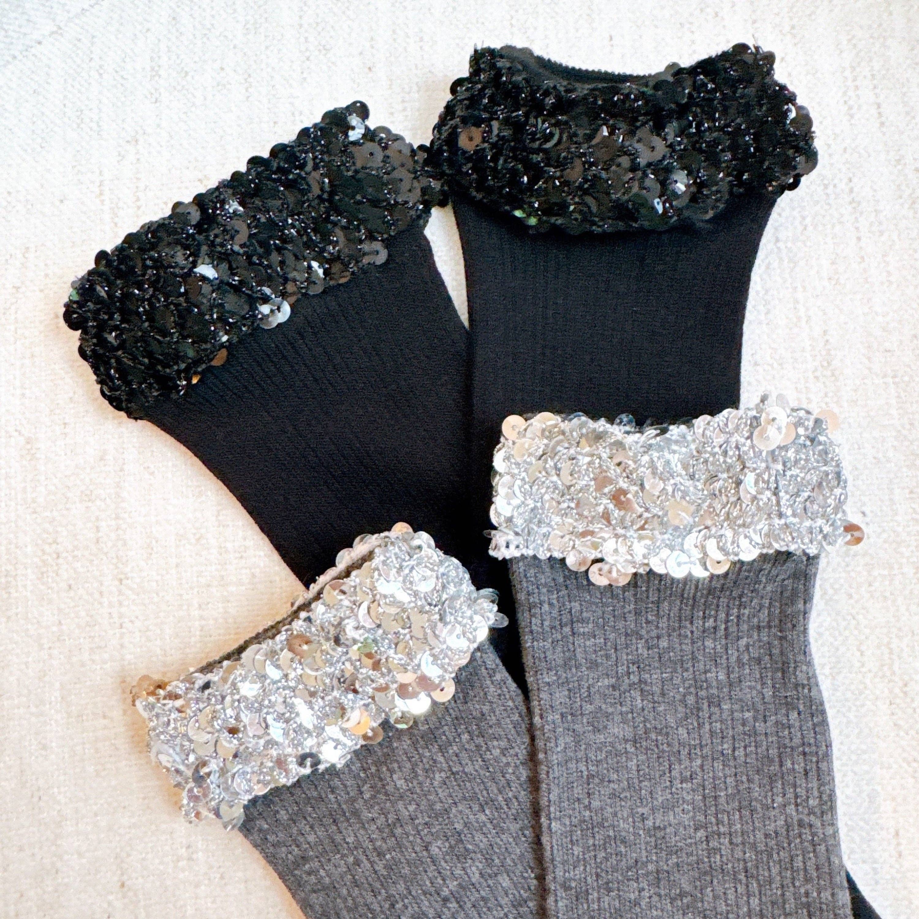 Ellison+Young - Wholesale Socks - Women's - Sequin Chic Shine Top Socks4
