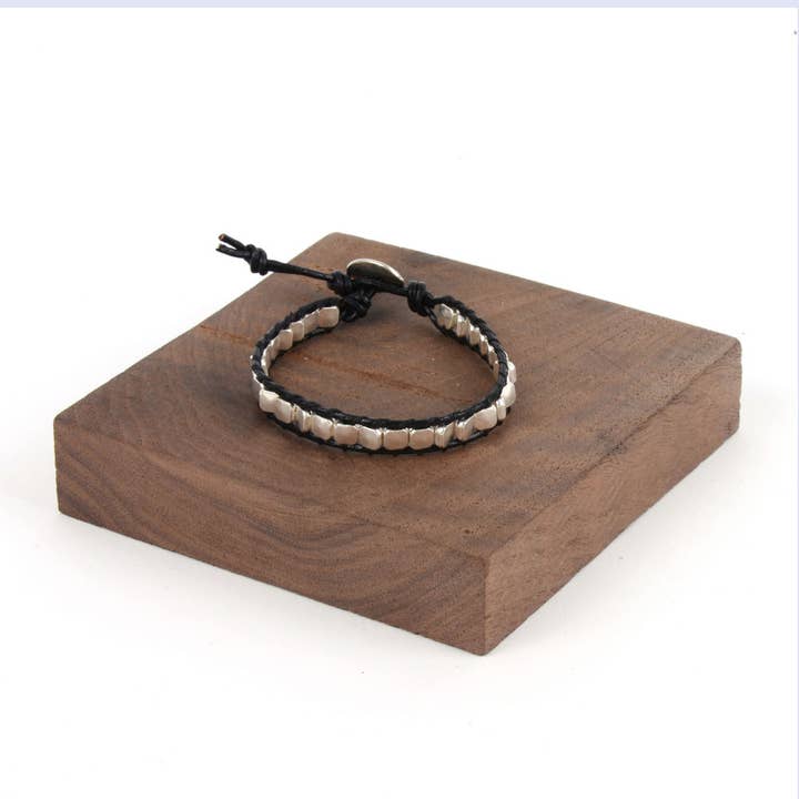Square Nugget Bracelet for wholesale by Pink House Imports