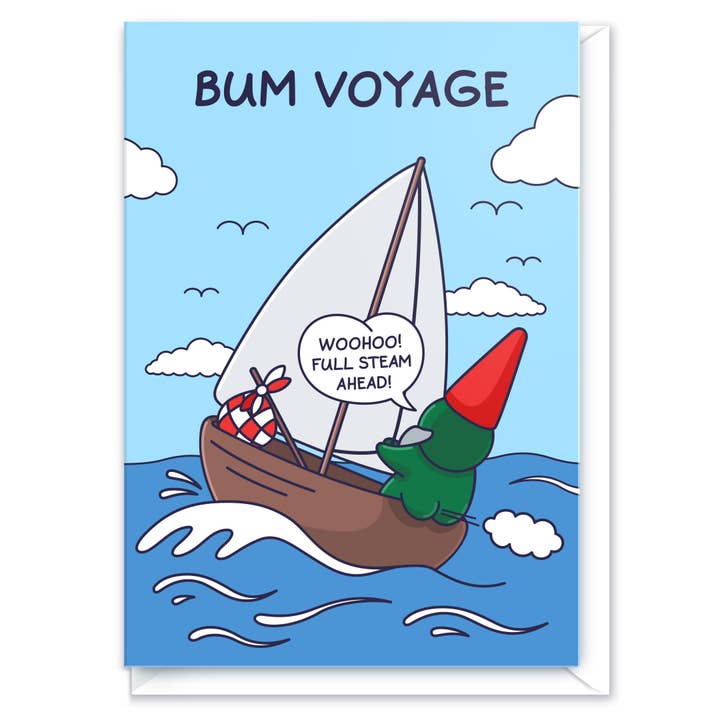 Cheeky Legends - Wholesale Retirement Card - Bum Voyage - Funny Leaving Card, Retirement, Goodbye Card1