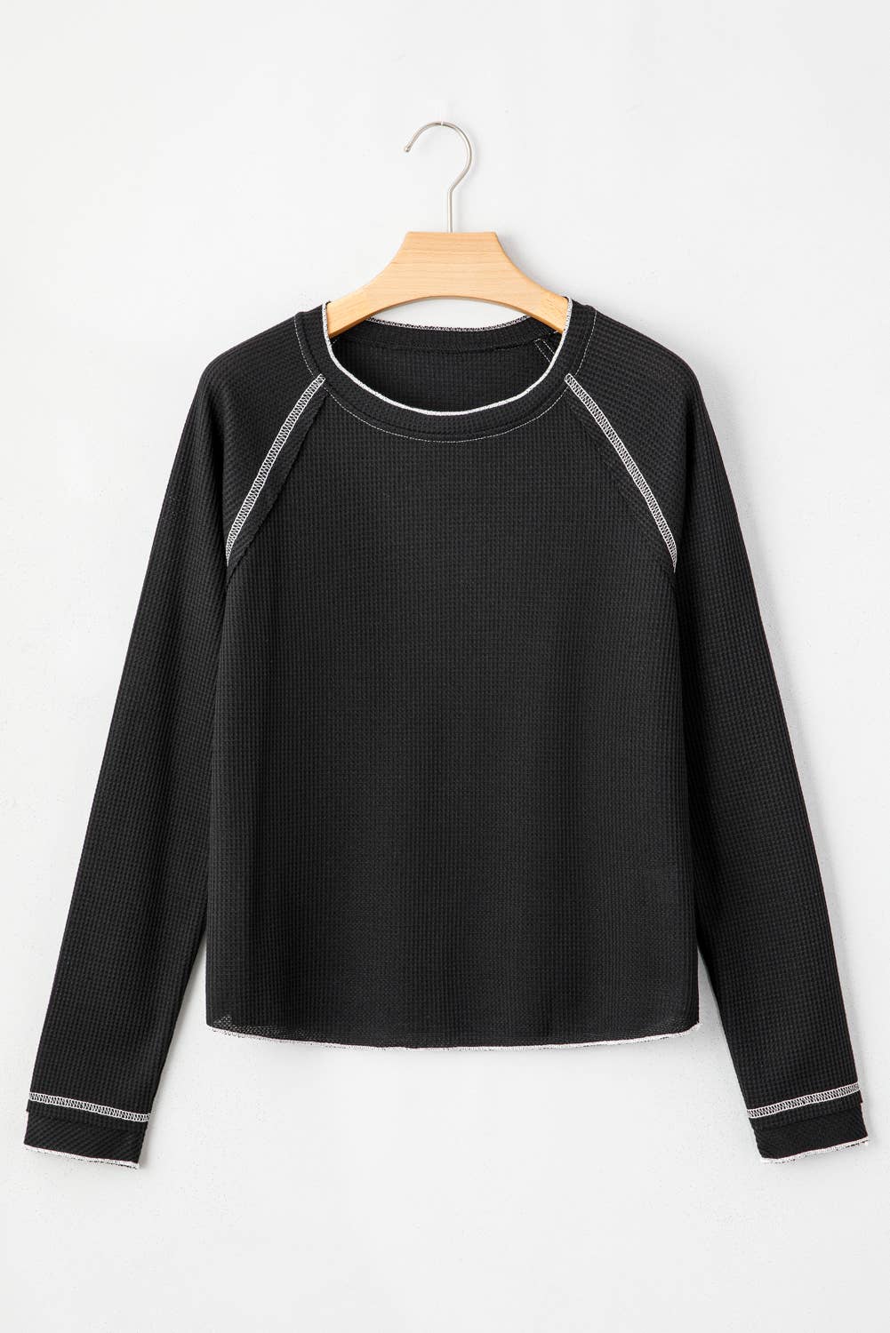 FULL TIME PURCHASE - Wholesale Knit Top - Women's - Textured Round Neck Long Sleeve Top17