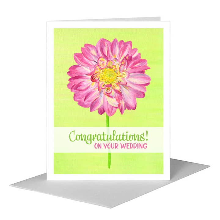 Dahlia Eliza, Grußkarte (#8718M) für den Großhandel von Printed Canvas