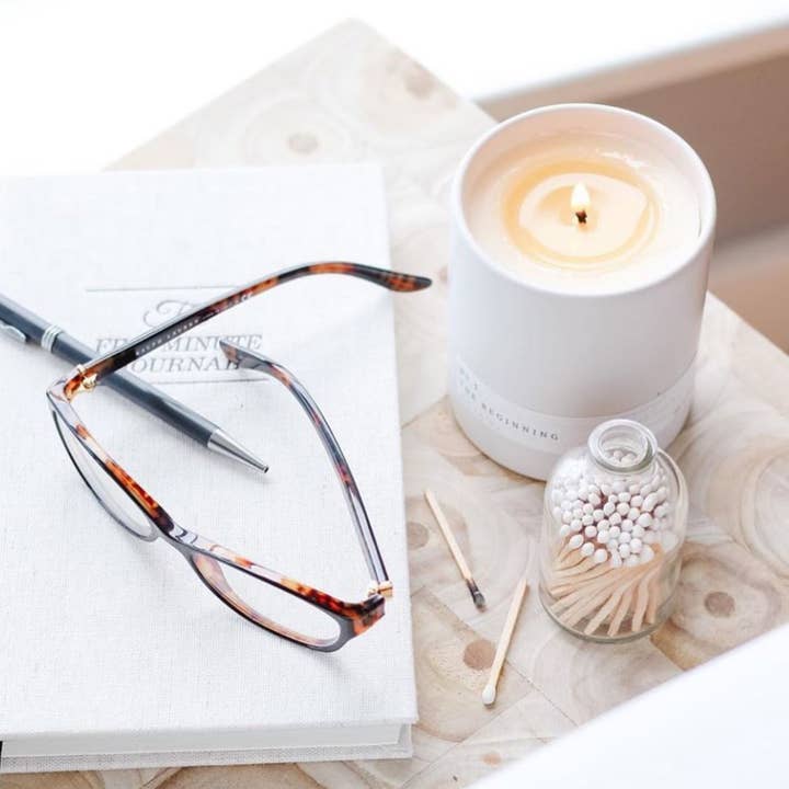 Frankie & Claude - Wholesale Matches - Sage Green Matches in a Glass Jar: Fall & Christmas Decor