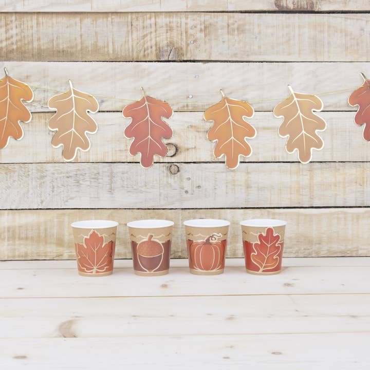 Tim&Puce Factory - Wholesale Wine charm - SET OF 8 AUTUMN GLASS DECORATIONS4