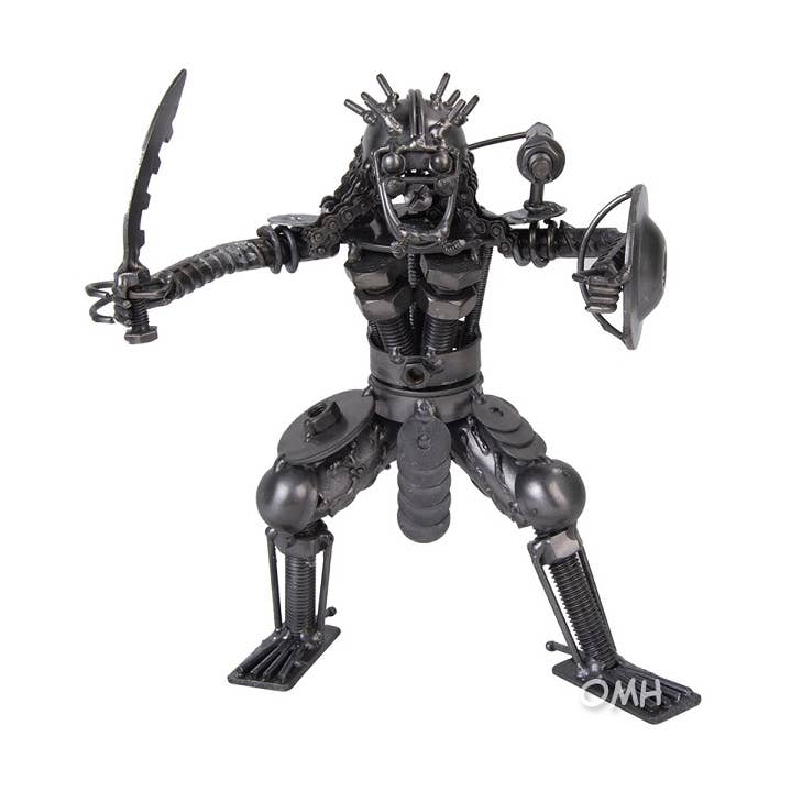 Metal Predator with Shield & Sword for wholesale by Old Modern Handicrafts, Inc.