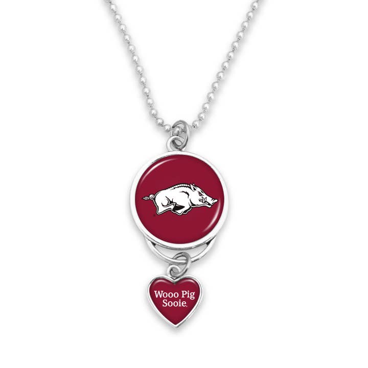 Arkansas Razorbacks Spirit Slogan Rearview Mirror Charm for wholesale by From The Heart