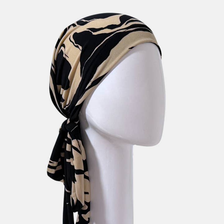 Women Chemo Headscarf. One Size. Brazil Black for wholesale by Sibelle