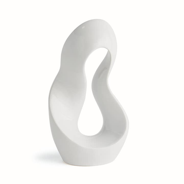 Lyra Sculpture, White for wholesale by Napa Home & Garden