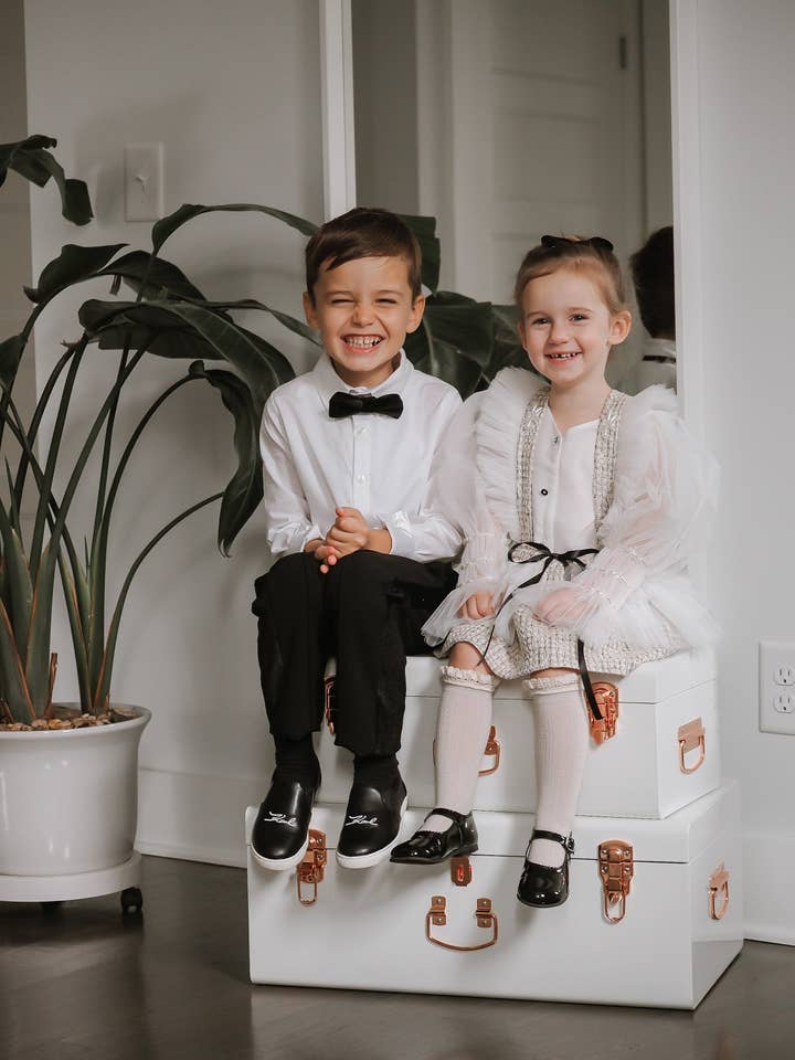 Petite Maison Kids - Venta al por mayor Vestido - Niños - Conjunto de blusa y falda Vera Tweed8