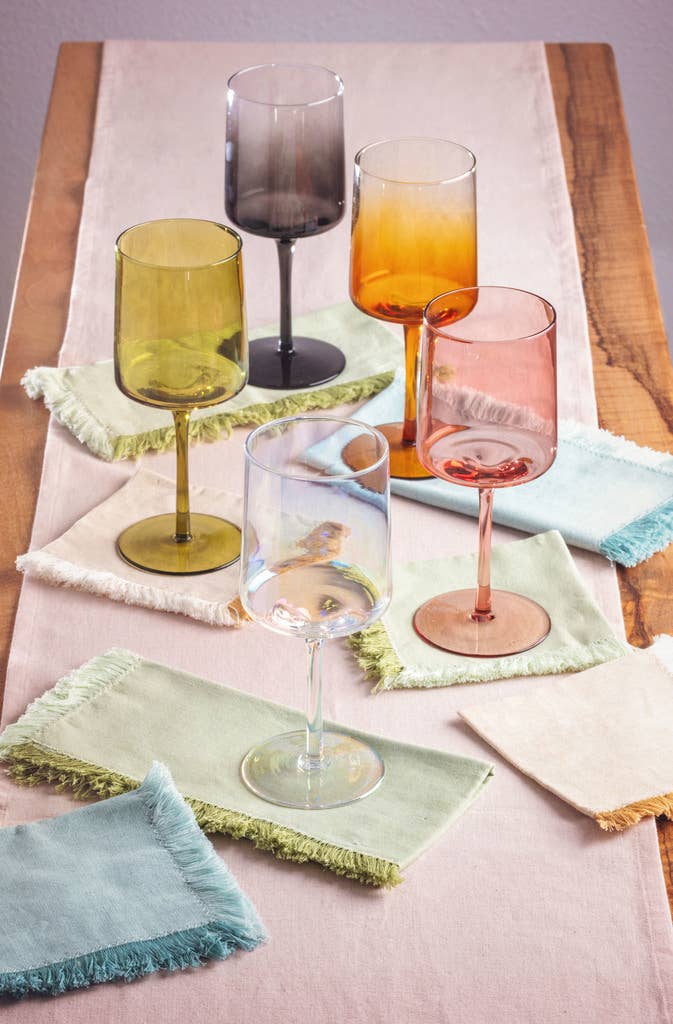 Karma – wholesale Dinner & cloth napkin – Fringed Cocktail Napkins3