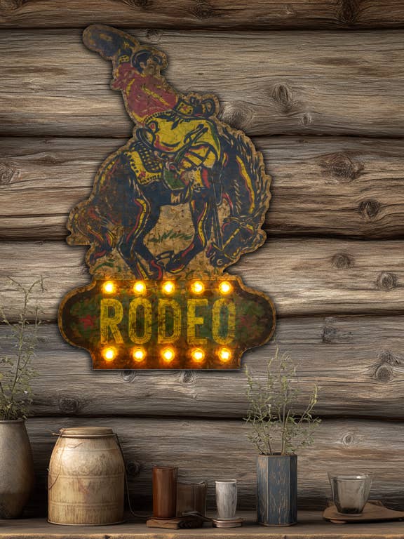 Rodeo - Verlicht Kunstwerk voor wholesale door TroubleMaker Trading Company