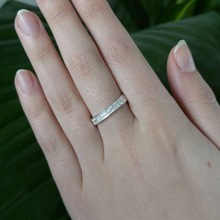 Embossed Vine Ring - Silver for wholesale by Lupine Lane Co.