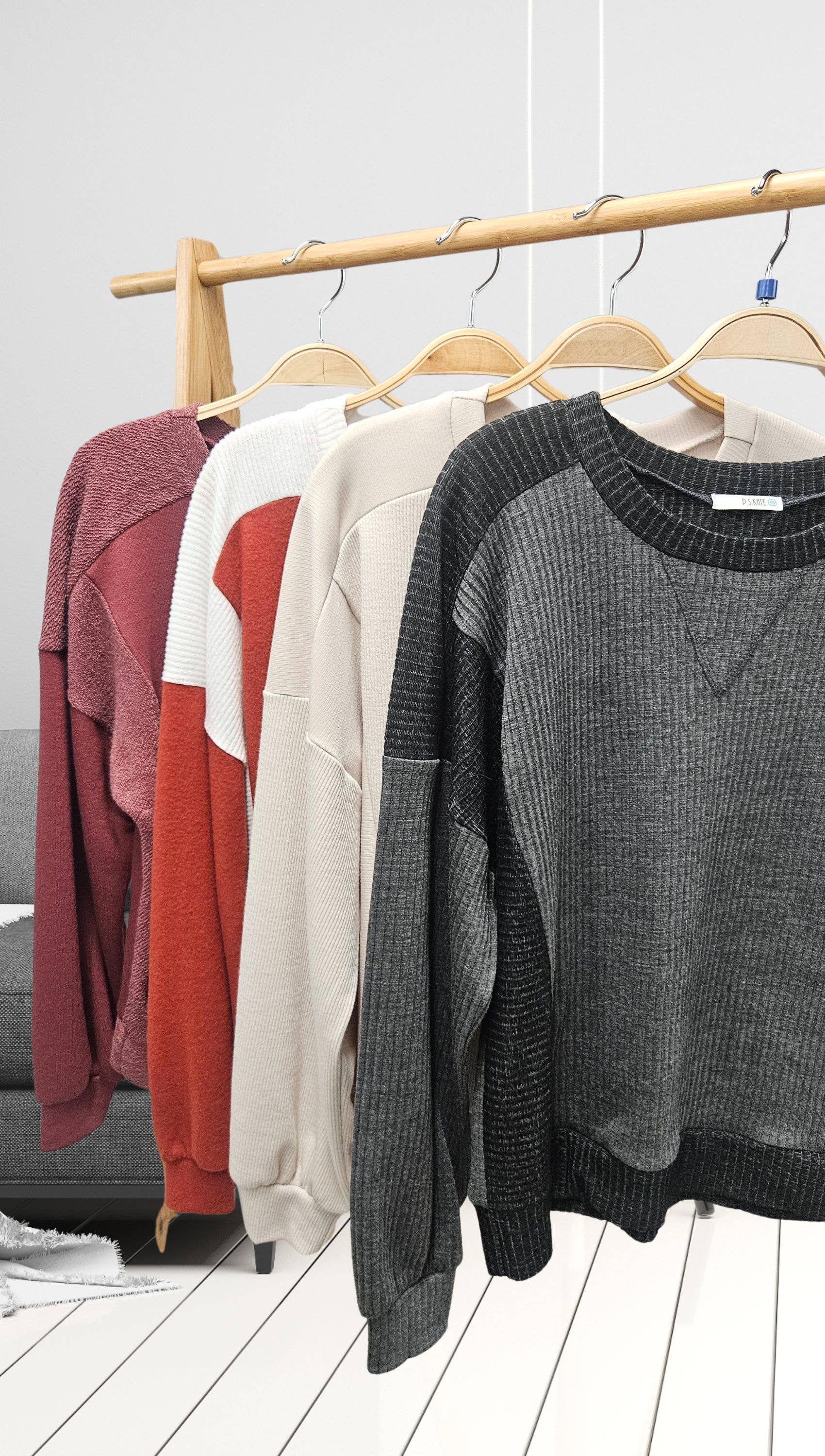 P.S Kate - Wholesale Sweatshirt - Women's - Long sleeve Pullover 72607